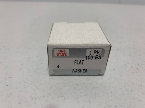 McMaster Carr 3SWFS004 Flat Washer 18-8 Stainless Steel (lot of 100)