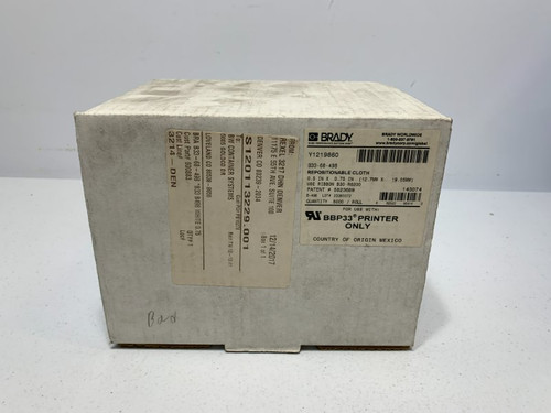 Brady B33-68-498 Vinyl Cloth Labels 0.5" x 0.75" Repositionable