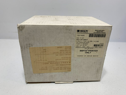 Brady B33-73-427 Self-Laminating Labels 0.75" x 1.75"