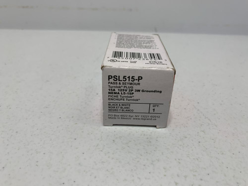 Legrand PSL515-P Turnlok Plug 15A 125V 3W NEMA L5-15P