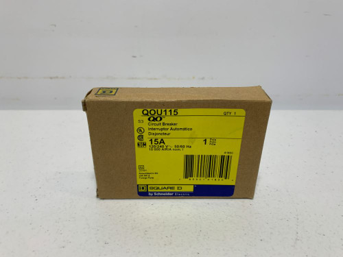 Square D QOU115 Circuit Breaker 15A 120/240V 1-Pole