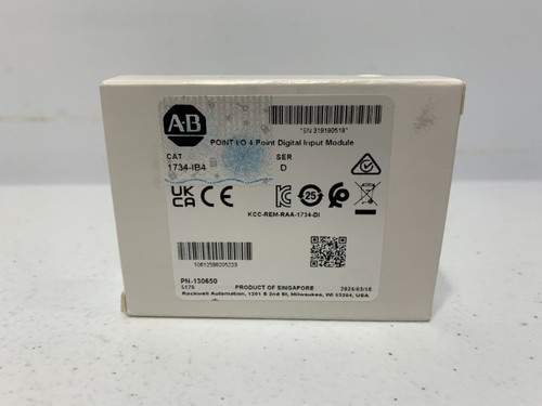 Allen Bradley 130650 Input Module 24VDC 4-Point