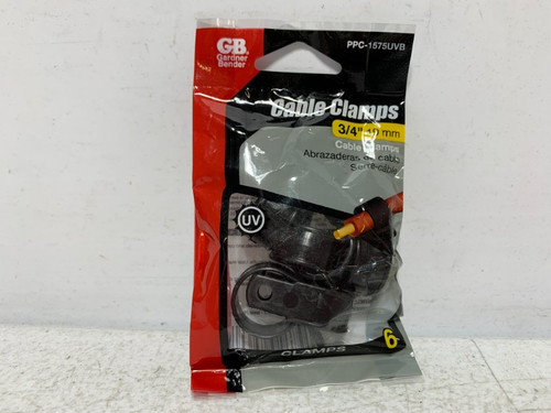 Gardner Bender PPC-1575UVB Cable Clamp 3/4" UV Black