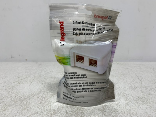 Legrand F9048-WH-V1 Surface Box 2-Port White