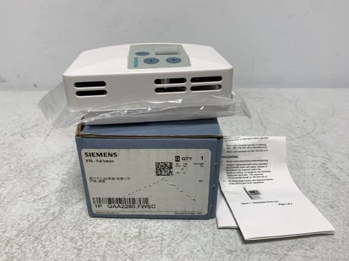 Siemens QAA2280.FWSC Room Temp Sensor 18-36Vdc 24Vac