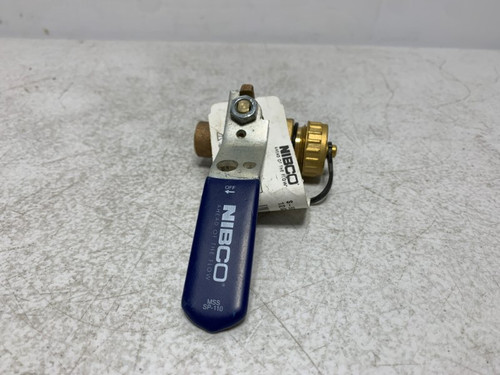 Nibco NJ83806 Ball Valve 1/2" Bronze 600 PSI