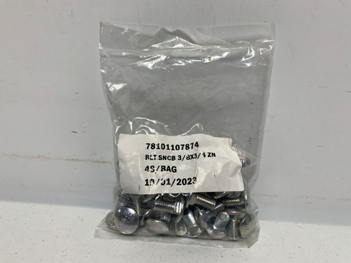 Eaton BLT SCB 3/8x3/4 ZN Carriage Bolt 3/8"x3/4" Zinc Plated (lot of 48)