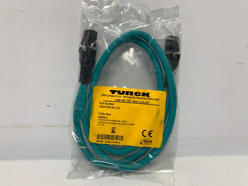 Turck RJ45S 841-1M Ethernet Cable 42V 1.5A 3.3'