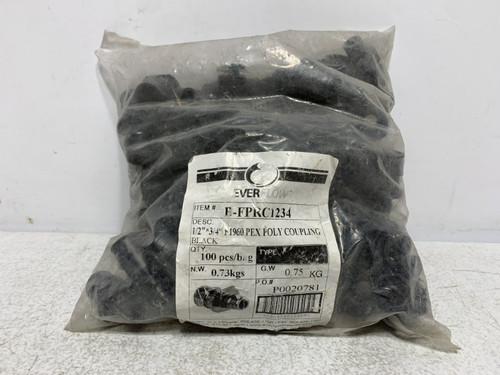 Everflow B-FPRC1234 Coupling 1/2" x 3/4" F1960 PEX Poly (lot of 100)