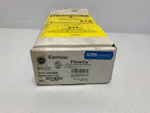 Eemax SPEX8208 Tankless Water Heater 8.3kW 208V