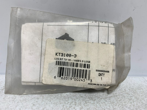 ABB KT3100-3 Cable Terminal Lug Kit 1/0-14AWG 3 Lugs
