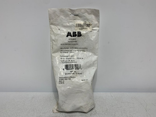 ABB ATK300/2 Terminal Kit 4-500 kcmil