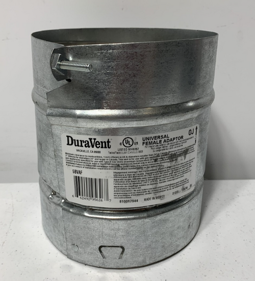DuraVent 5BVAF Gas Vent Universal Female Adapter 5" (lot of 10)