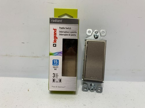 Legrand TM873-NICC10 Paddle Switch 15A 120/277V Nickel
