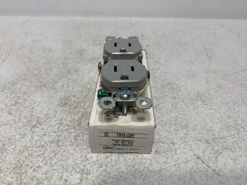 Legrand TR15-GRY Duplex Receptacle 15A 125V Tamper Resistant