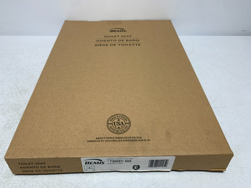 Bemis 7300EC 000 Toilet Seat Elongated Plastic White