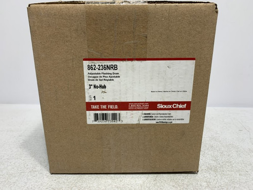 Sioux Chief 862-236NRB Floor Drain 3" No-Hub