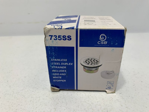 CSB 735SS Duplex Strainer Stainless Steel Includes Grid