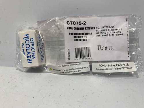 Rohl C7075-2 Cartridge 1/2" Counterclockwise Opening