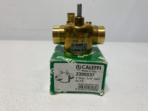 Caleffi Z200537 Valve Body 3/4" Sweat 2-Way 300 PSI 7.5 Cv