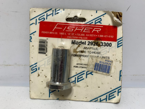Fisher 2926-3300 Pipe to Hose Adapter 1/4" x 3/8" Brass