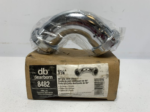 Dearborn 8482 Elbow 1-1/4" 90 deg Slip Joint Chrome