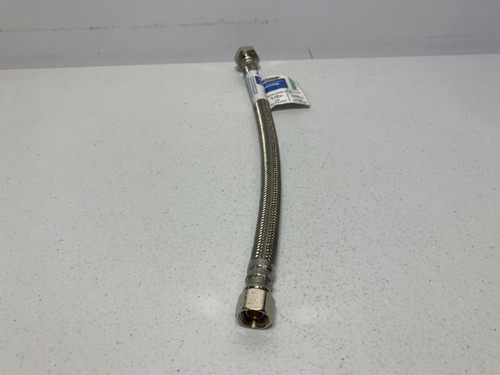 Plumbshop PLS1-12AF Faucet Connector 3/8"x1/2" 12" Stainless Steel