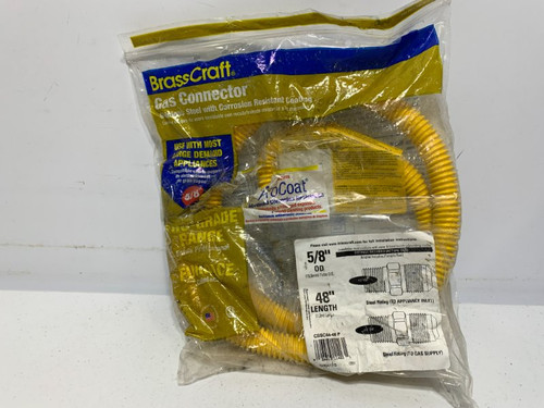 BrassCraft CSSC44-48P Gas Connector 5/8" OD 48" Length