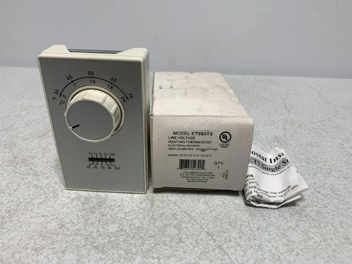 Columbus Electric ET9S4TS Thermostat 22A 125/250/277VAC 35-75 degF
