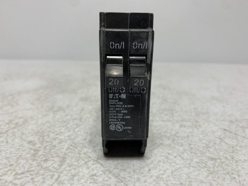 Eaton BR2020 Circuit Breaker 20A 120/240V 2-Pole