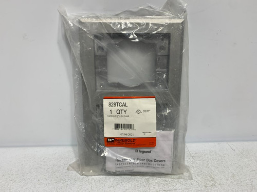 Legrand 828TCAL Carpet/Tile Flange Aluminum 2-Gang