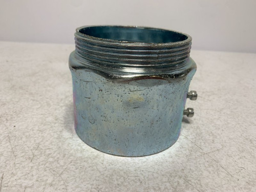 Unbranded 3-1/2" Conduit Coupling Galvanized Steel