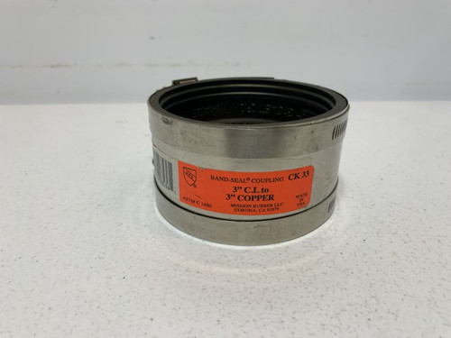 Unbranded CK 33 Coupling 3" Cast Iron x 3" Copper (lot of 3)