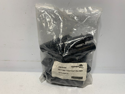 Comfort Pro 39244 Tee F1960 1"x3/4"x3/4" Polymer (lot of 10)