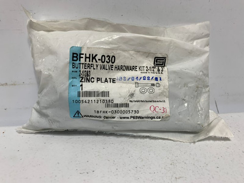 Spears BFHK-030 Butterfly Valve Hardware Kit Zinc 2-1/2" & 3"