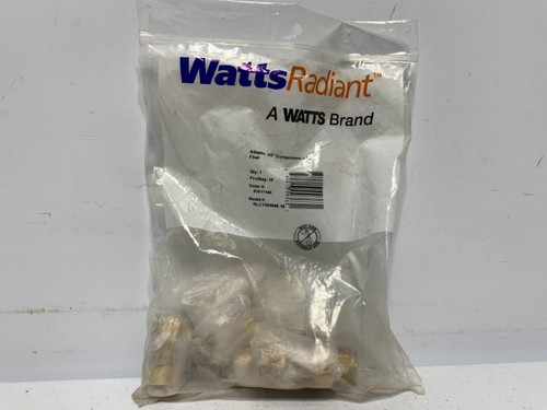 Watts RLC11B0608-10 Adapter 3/8" Compression x 1/2" FSwl