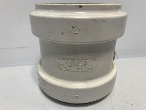 Plastic Trends D-3034 Coupling 4" PVC Sewer