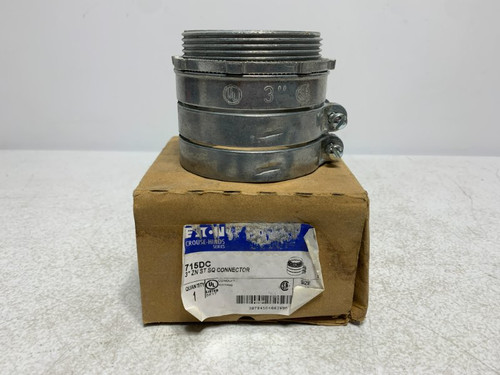 Eaton 714DC Connector 3" Zinc Straight Non-Insulated