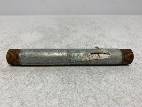 3/4" x 8" Galvanized Steel Pipe Nipple MPT Threaded (lot of 3)