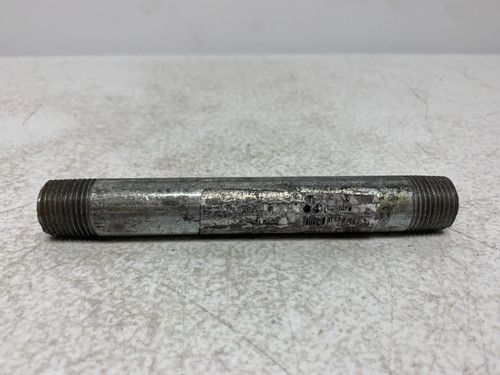 Unbranded 1/2" x 6" Steel Pipe Threaded Both Ends (lot of 7)