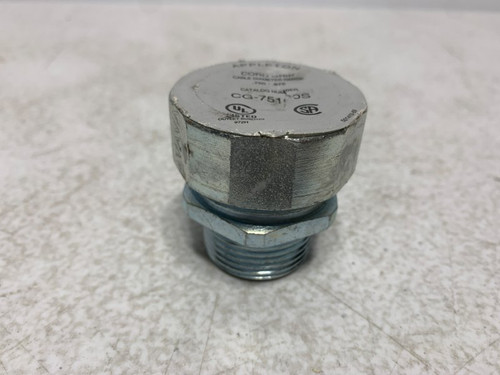 Appleton CG-75100S Strain Relief Connector 1" Steel .750-.875" (lot of 3)