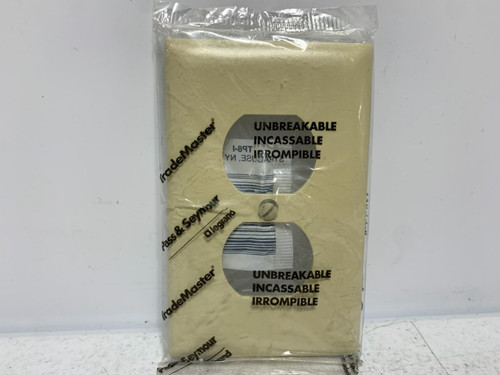 Legrand TP8-I Wall Plate Nylon Ivory 1-Gang (lot of 3)