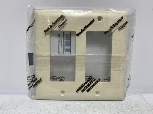 Legrand TP262-LA Wall Plate 2-Gang Light Almond (lot of 3)