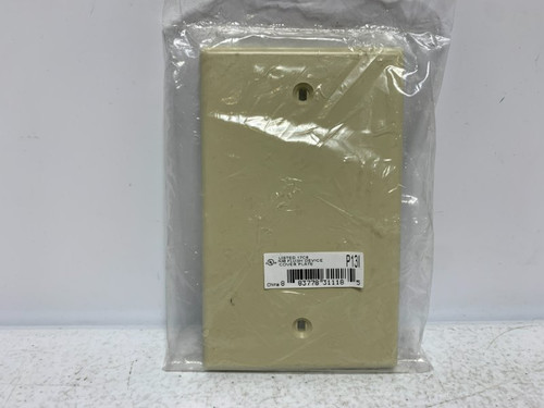 Hubbell P13I Wall Plate Blank Ivory 1-Gang Polycarbonate (lot of 3)