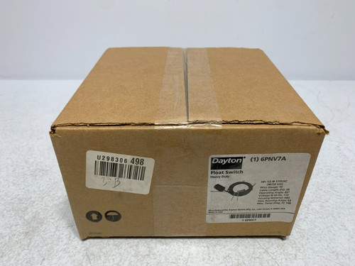 Dayton 6PNV7A Float Switch 13A 115/230VAC 20' Cord