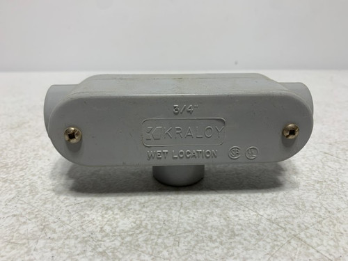 Kraloy 078177 Condulet 3/4" PVC Type T Wet Location
