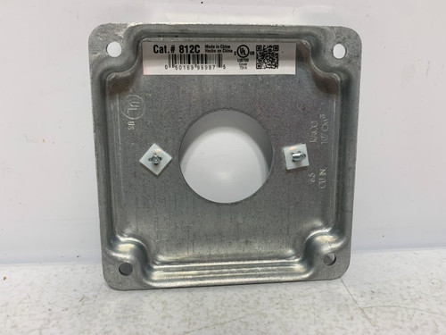 Hubbell 812C Square Cover 4" 20A Receptacle (lot of 2)