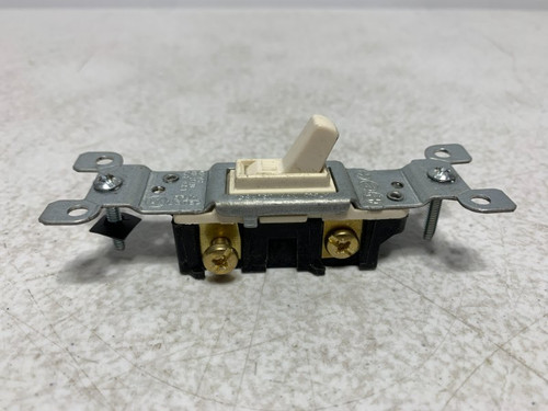 Leviton 1451-2T Toggle Switch 15A 120V Single-Pole Light Almond