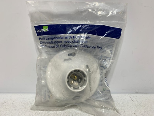 Leviton R50-8827-CW4 Lampholder 660W 250V Pull Chain White