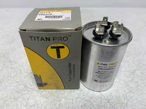 Titan Pro TRCFD3575 Run Capacitor 35+7.5 MFD 440/370V